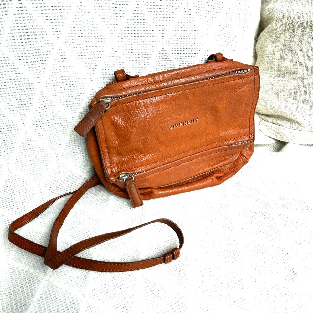 Givenchy Tan Leather Crossbody Bag